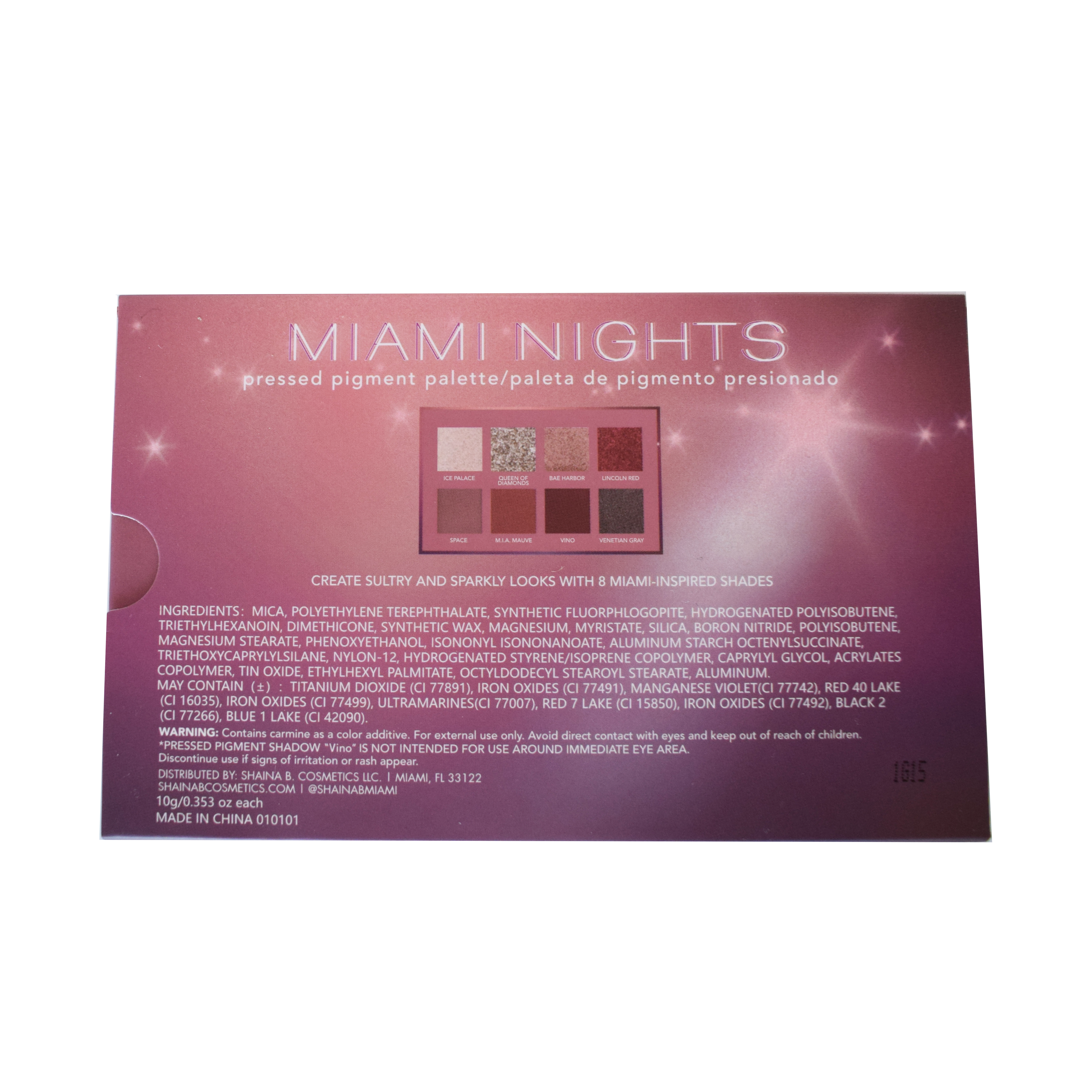 Miami Nights Pressed Pigment Palette – Shaina B. Cosmetics