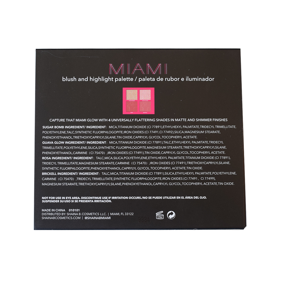 Miami Mini Palette - Blush and Highlight